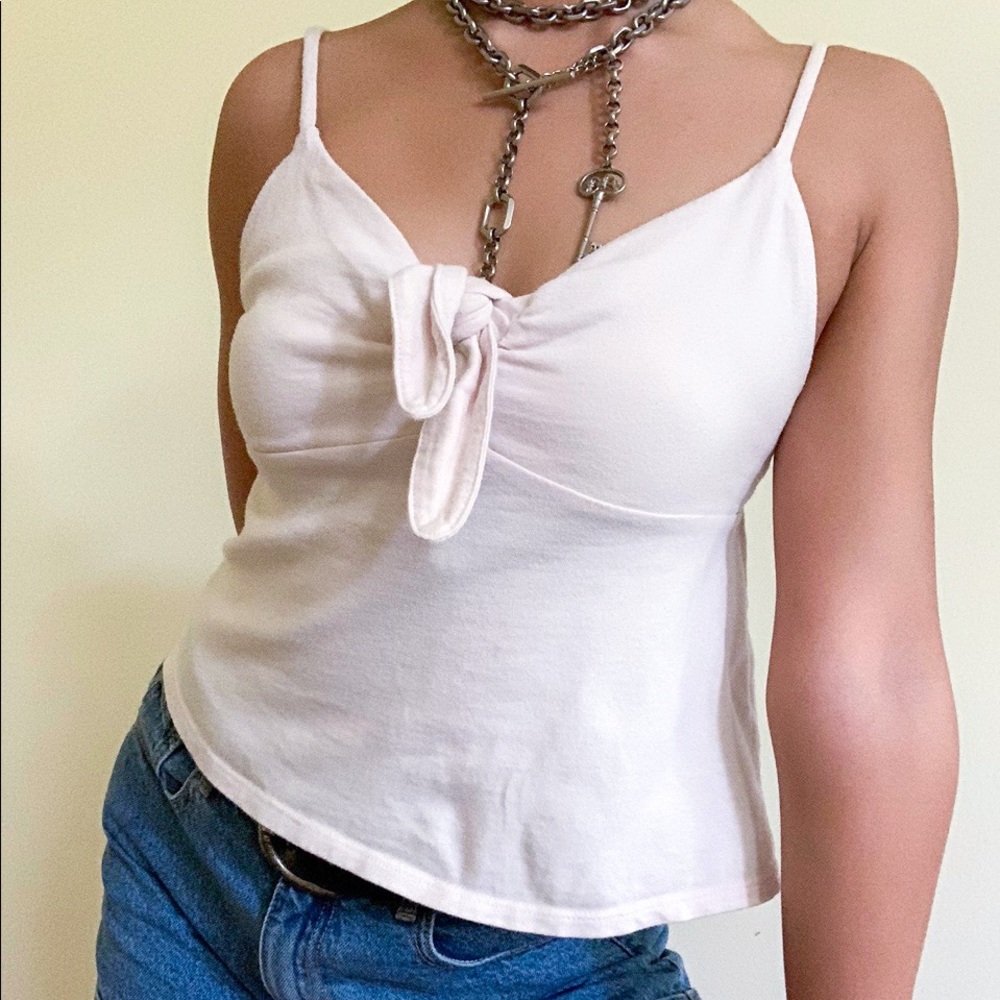 Baby pink babydoll cotton tank top